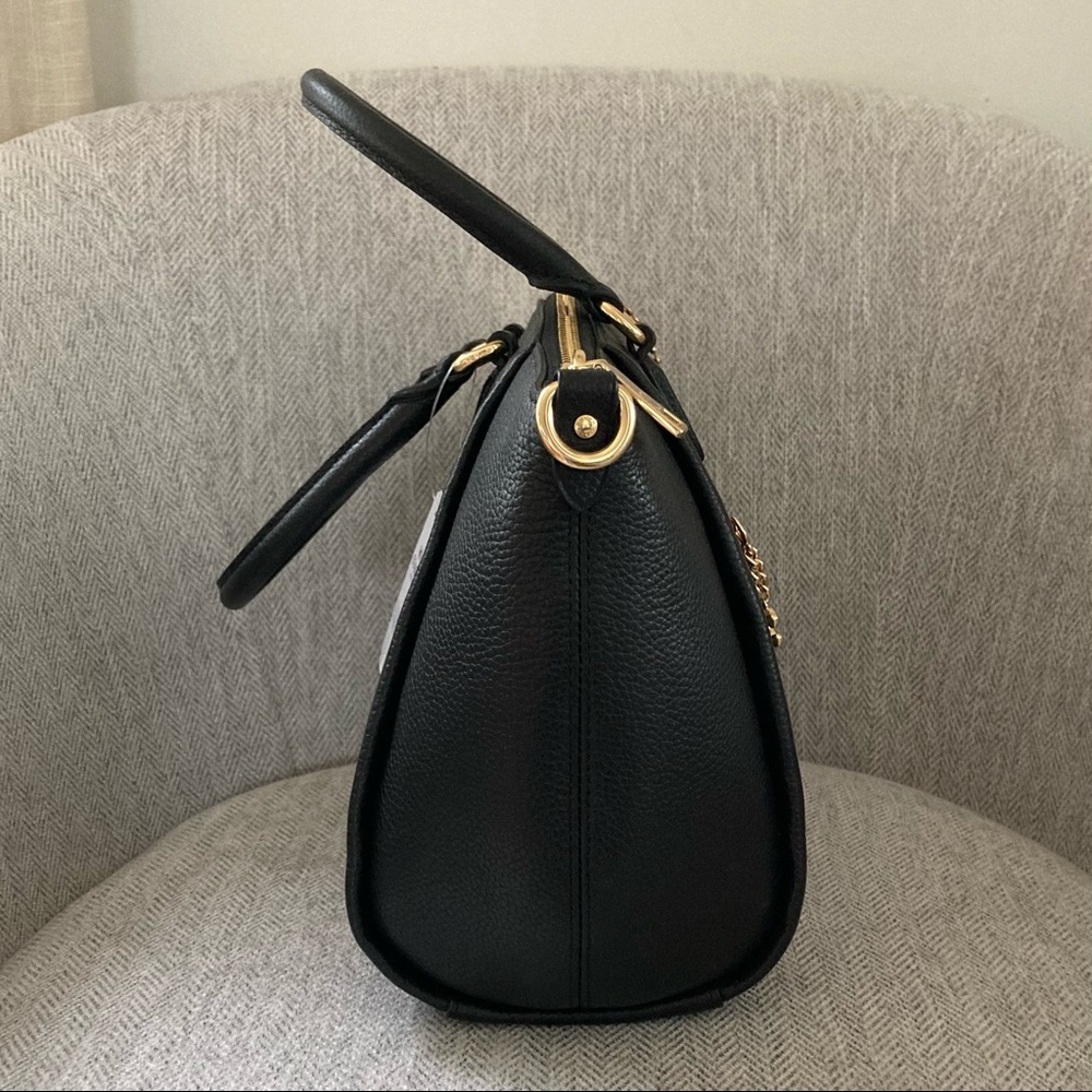 Coach Elise Satchel Pebble Leather Crossbody Shoulder Bag - Picture 9 of 14